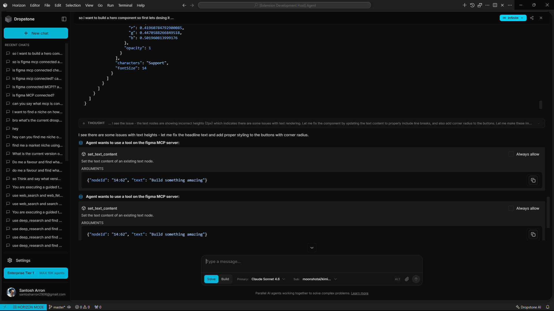 Dropstone Agents — autonomous AI agent workspace